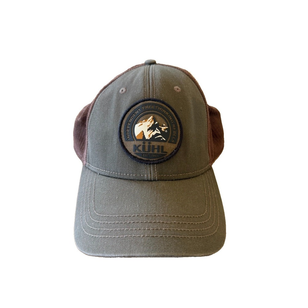 Kuhl Hat Free Rebel Trucker Brown Mesh Snap Back Outdoor Hiking